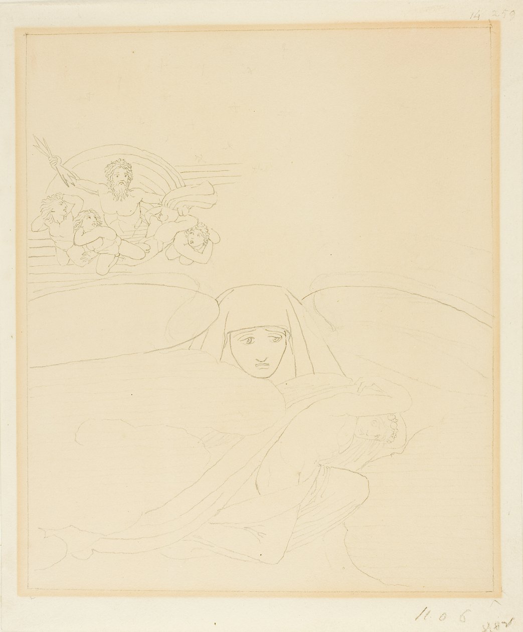 Sleep Escaping from the Wrath of Zeus by John Flaxman