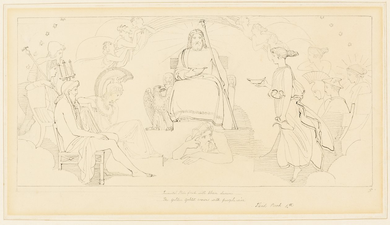 The Council of the Gods by John Flaxman