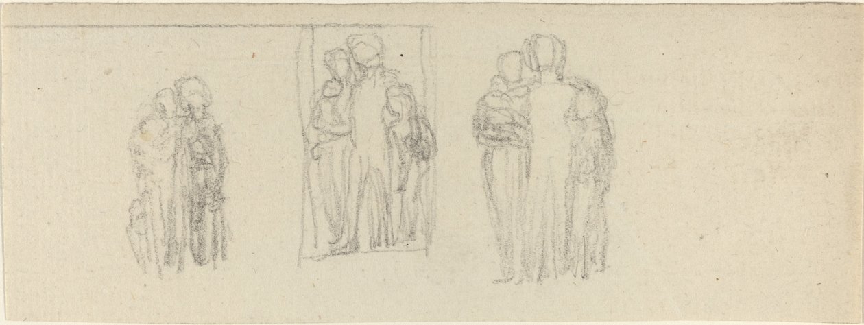Three Groups of Figures (Parents and Children?) by John Flaxman