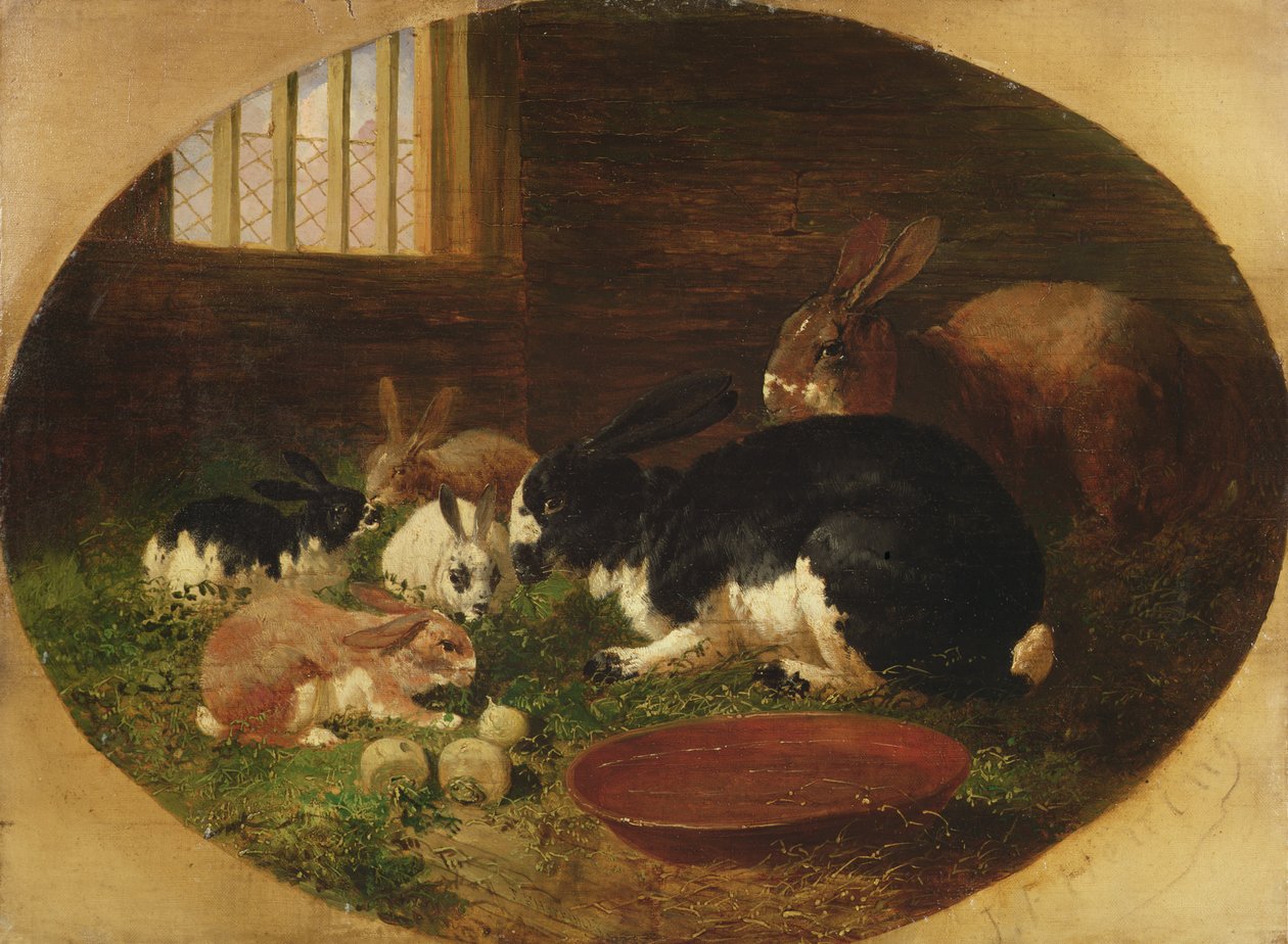 The Rabbit Hutch by John Frederick Herring Senior