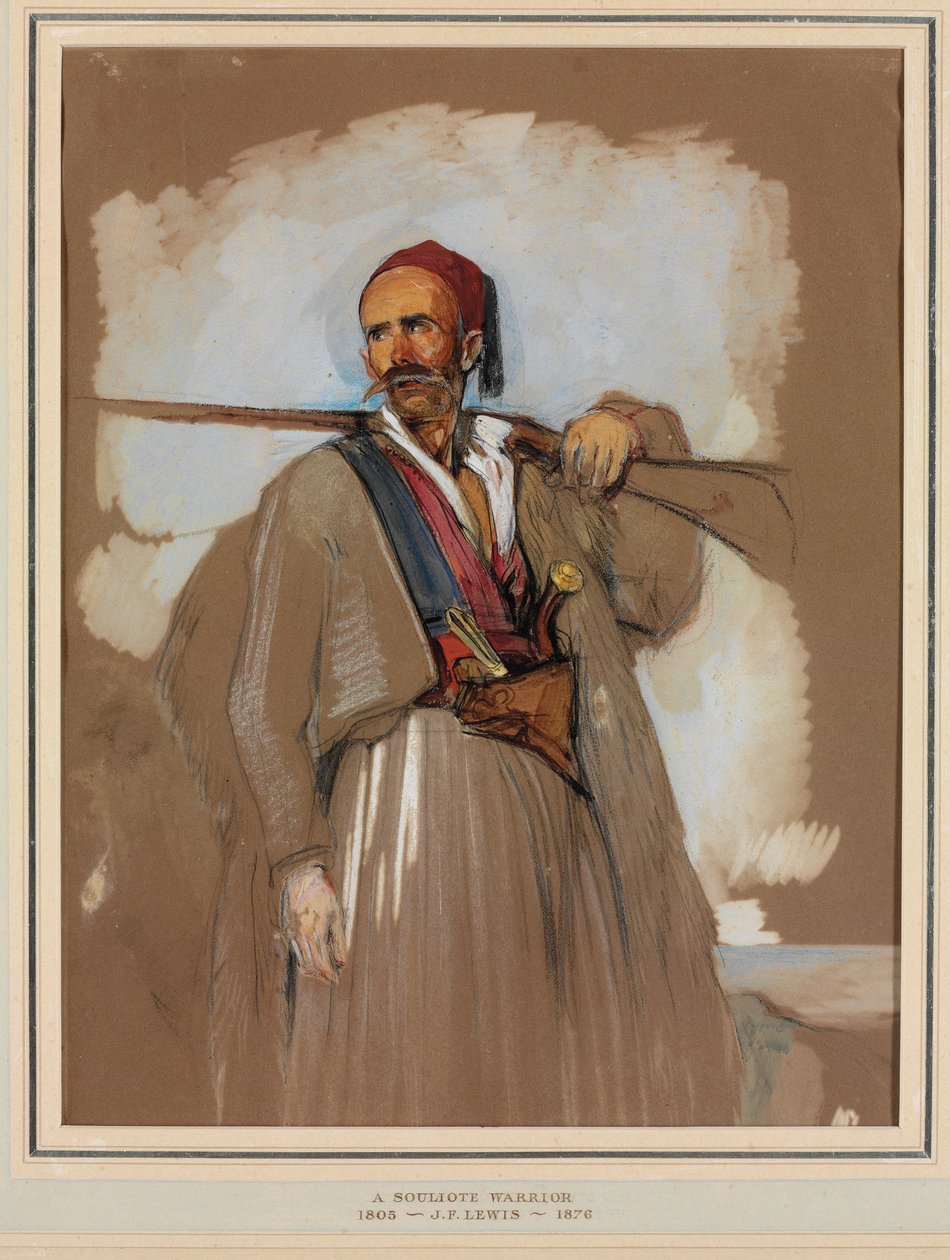 A Suliote Warrior by John Frederick Lewis