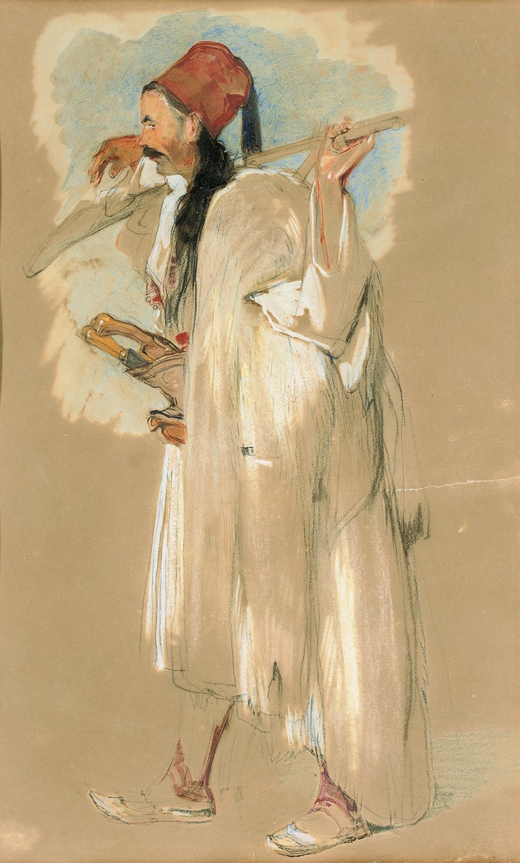 A Suliote Warrior by John Frederick Lewis