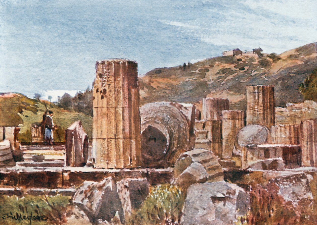 The Temple of Hera at Olympia by John Fulleylove