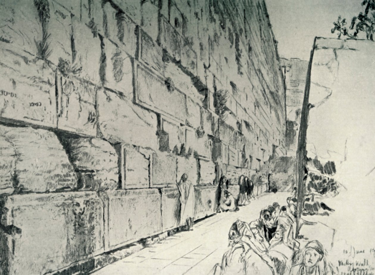 The Wall of the Wailing-Place by John Fulleylove