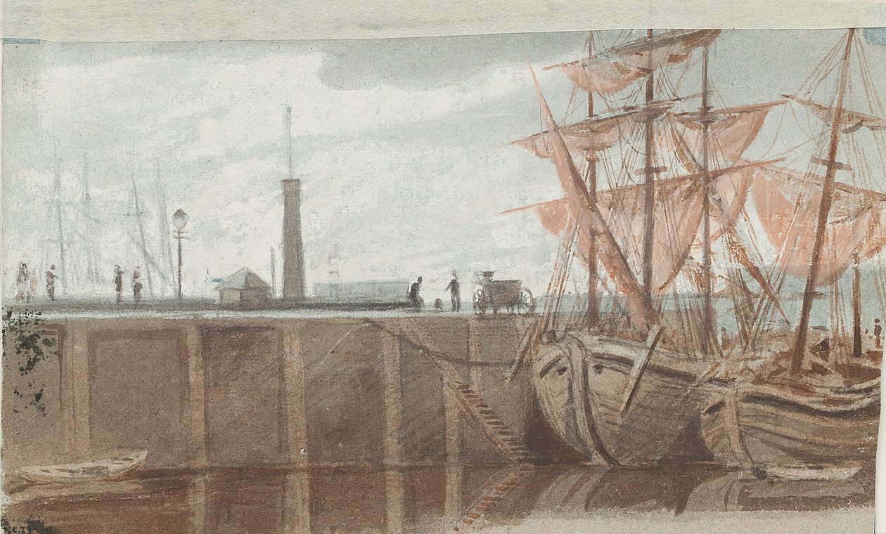 Ships at Whitehaven by John Harden