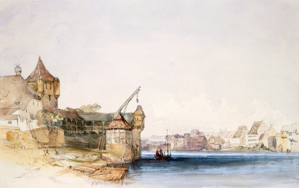 View at Basle, 1842 by John Harper