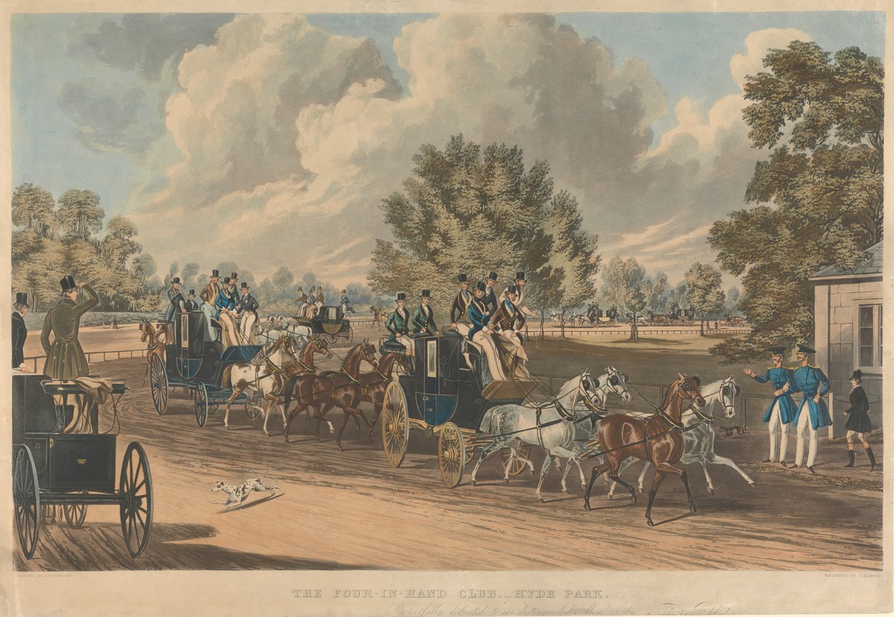 The Four-in-Hand Hunt Club, Hyde Park by John Harris