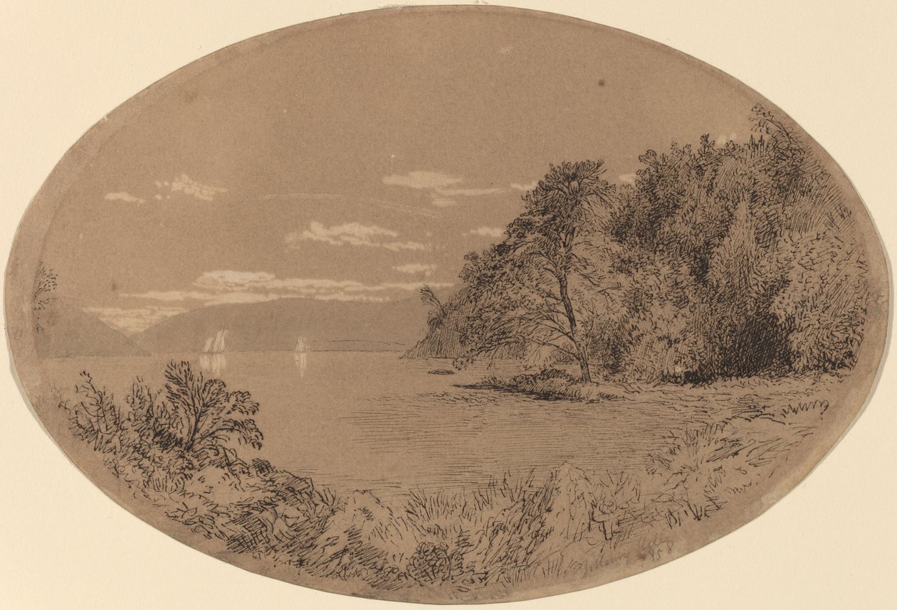 The Hudson at Nyack by John Henry Hill