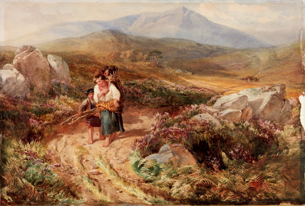 Landscape with Wood Carriers by John Henry Mole