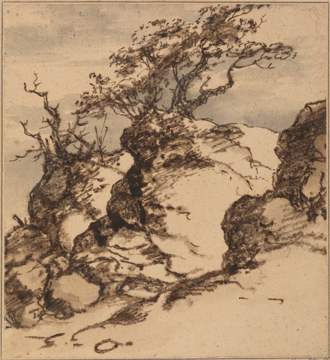 A Rocky Bank by John Hoppner