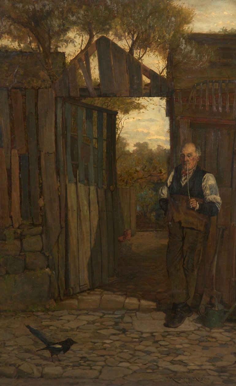 Weaver and Magpie by John Houghton Hague