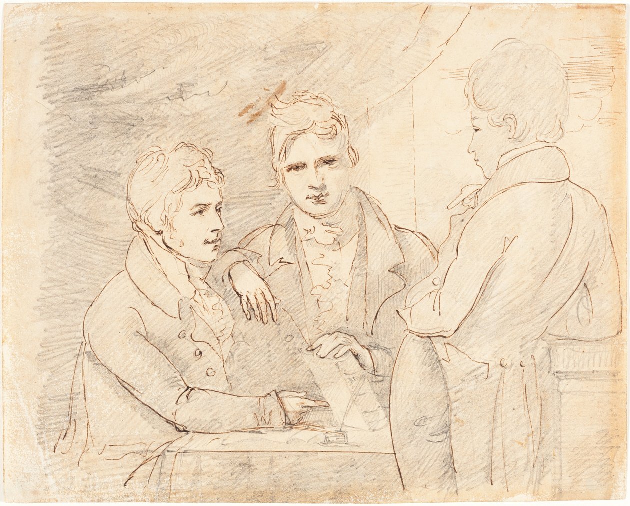 Young Gentlemen in Conversation by John Jackson