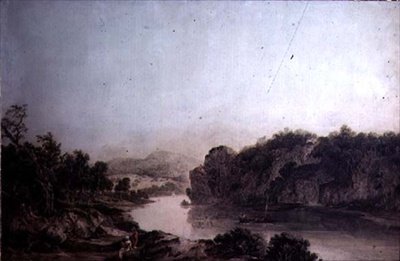 River Scene by John James Chalon