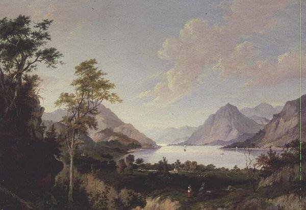 Landscape with Lake and Mountains by John Knox