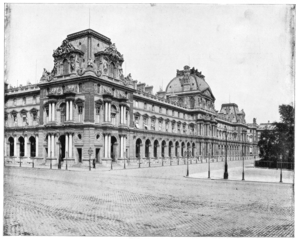 The Louvre, Paris, late 19th century by John L. Stoddard