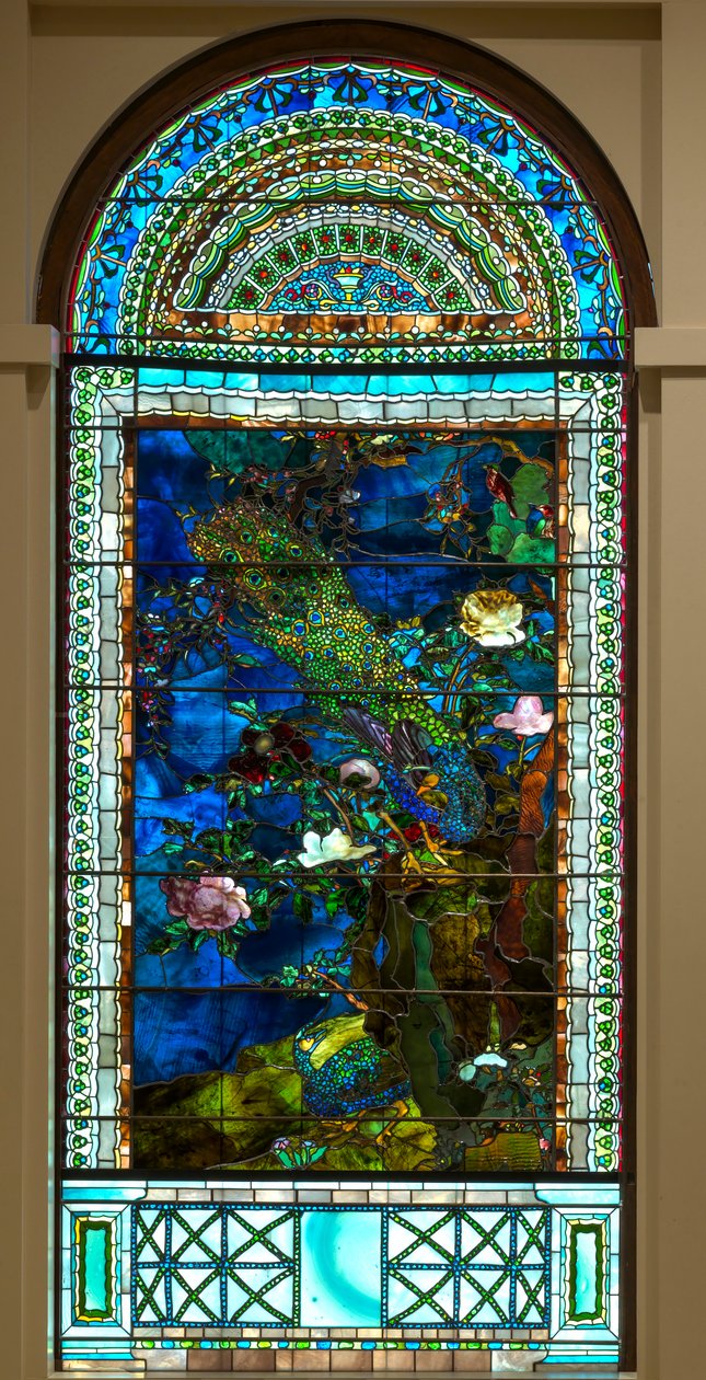 Peacocks and Peonies I by John La Farge