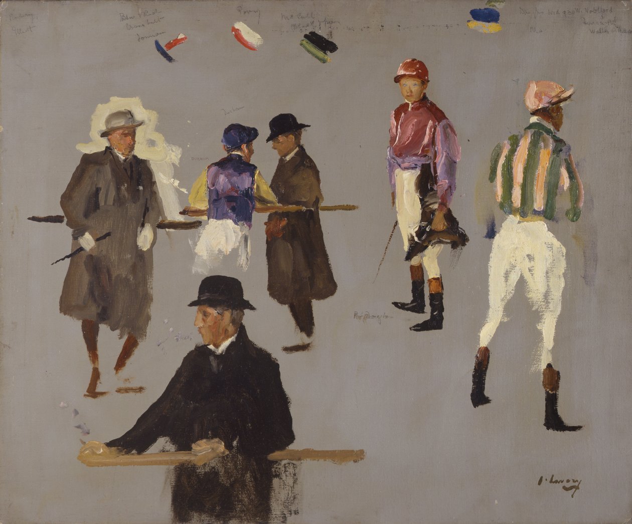 Jockeys and Owners at Epsom by John Lavery