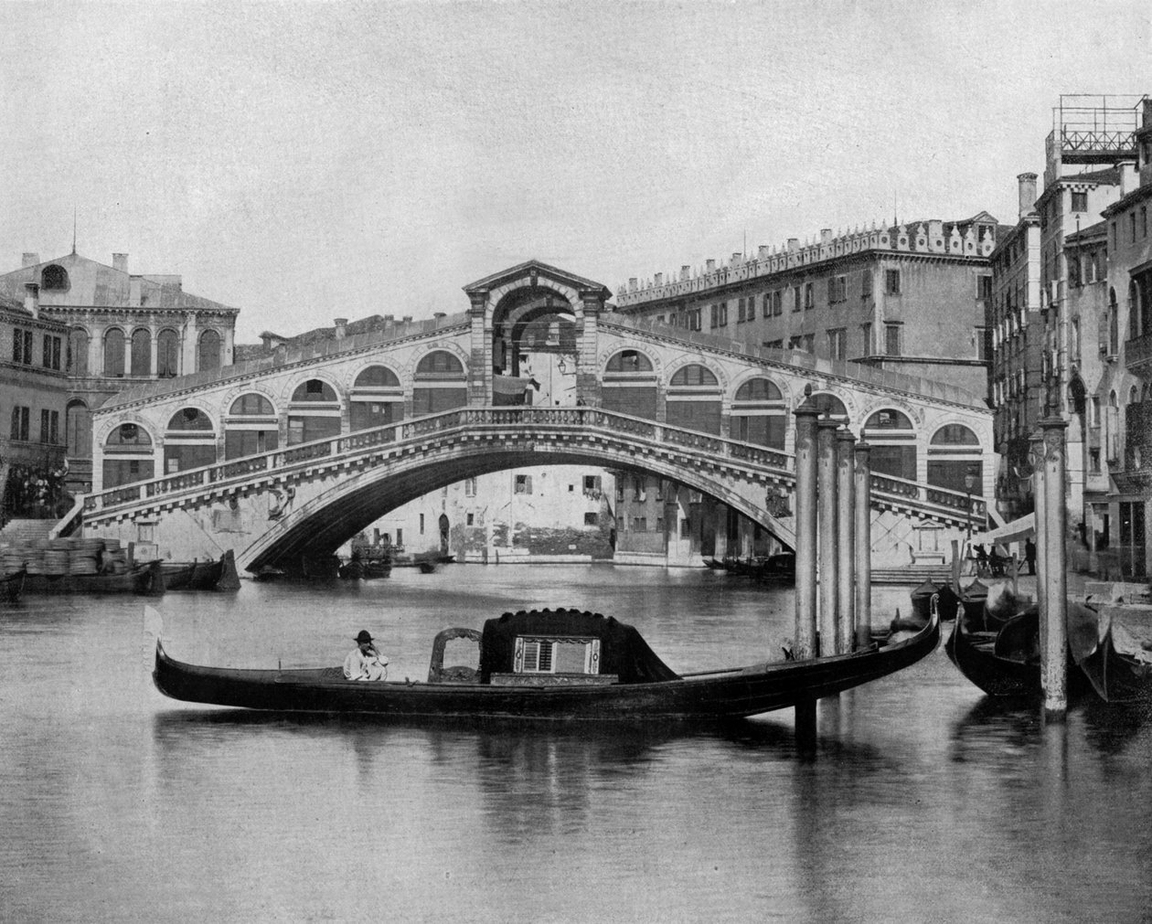 Rialto Bridge in Venice by John Lawson Stoddard