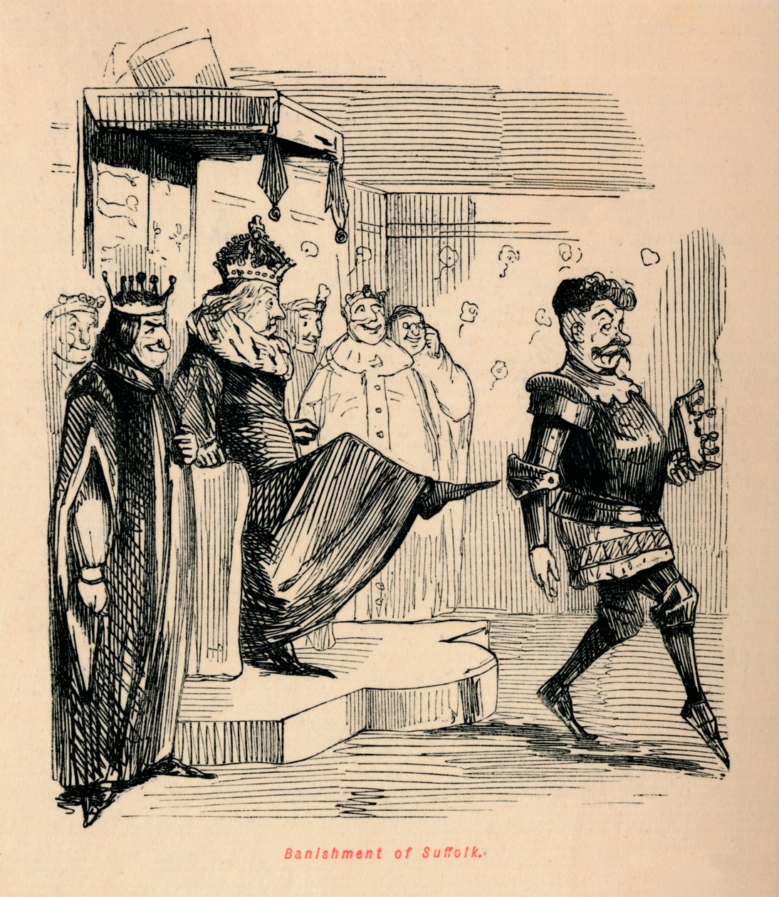 Banishment of Suffolk by John Leech