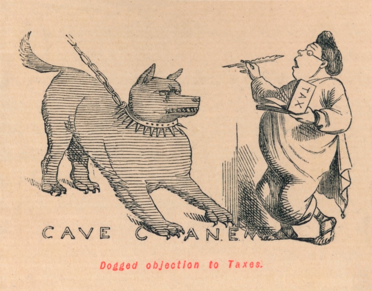 Dogged Objection to Taxes by John Leech