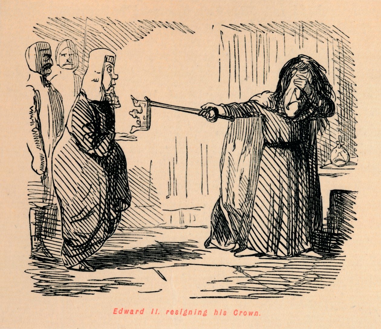 Edward II Resigning His Crown by John Leech