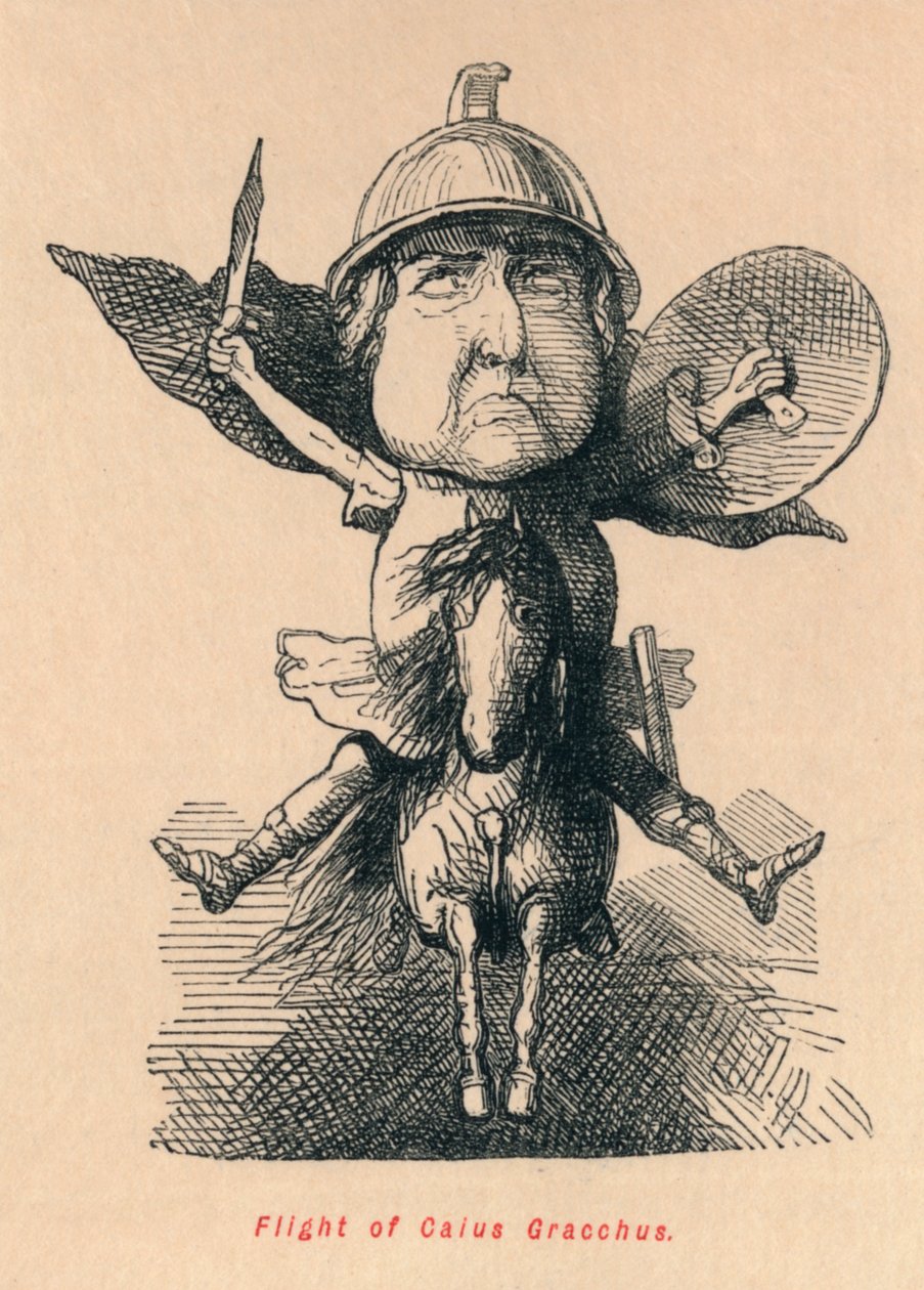 Flight of Gaius Gracchus by John Leech