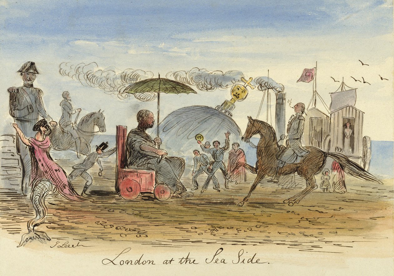 London at the Sea Side by John Leech