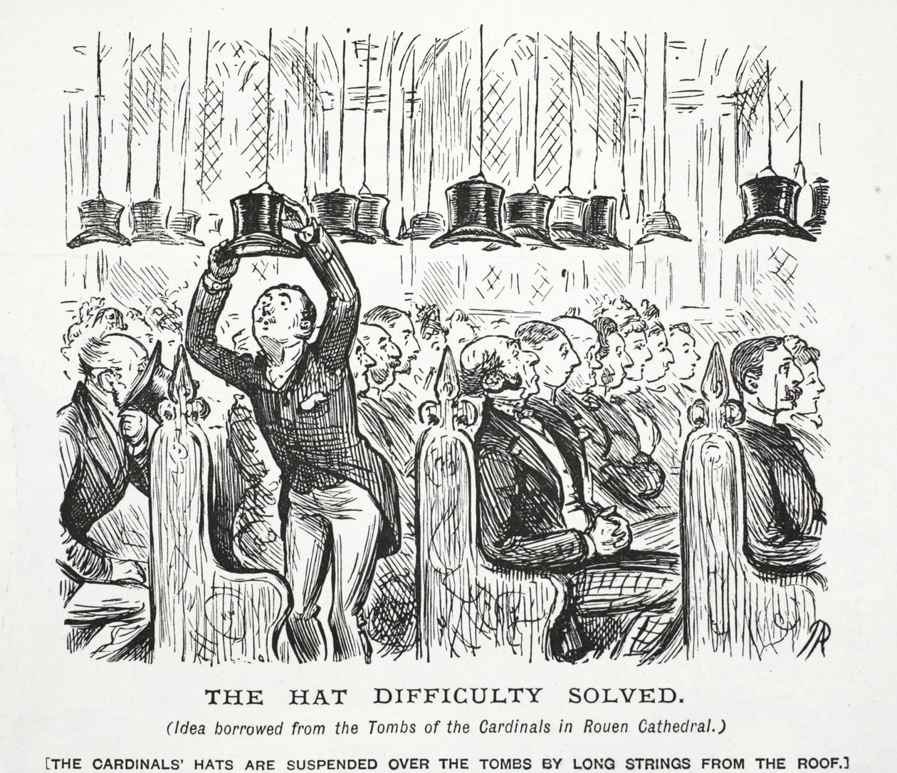 The Hat Difficulty Solved by John Leech