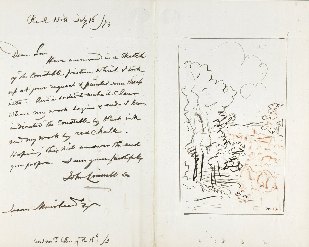 Letter to James Muirhead by John Linnell