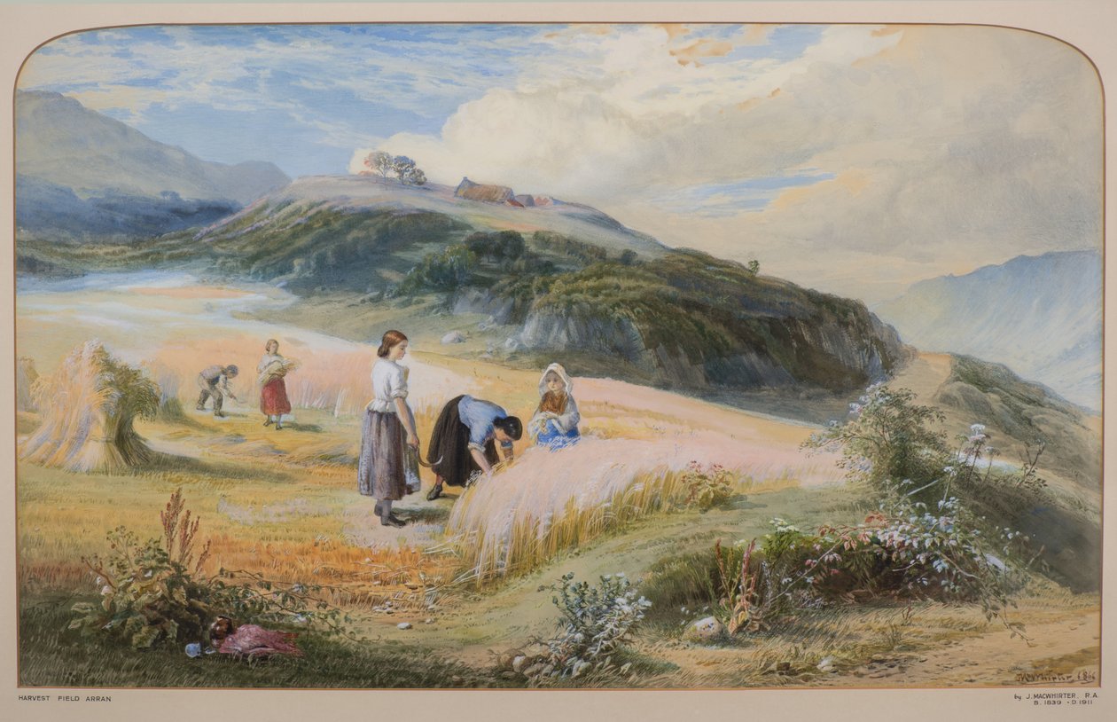 Harvest Field, Arran by John MacWhirter