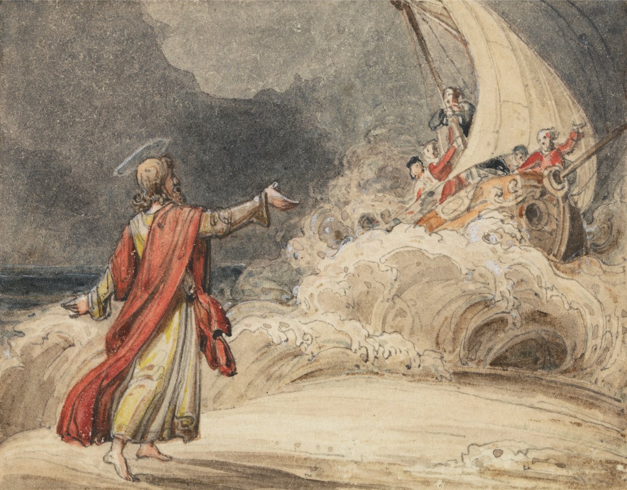 Christ Stilling the Tempest by John Martin