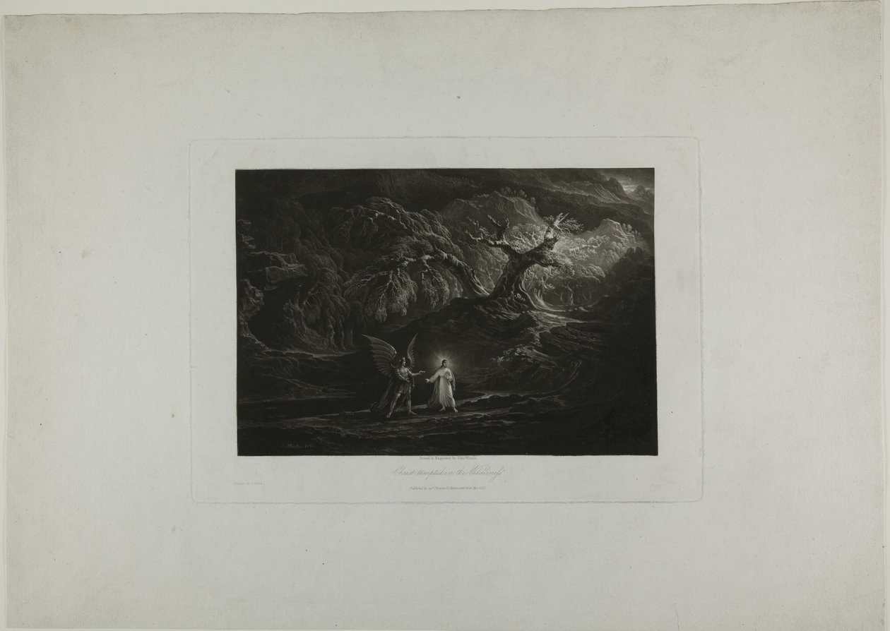 Christ Tempted in the Wilderness by John Martin