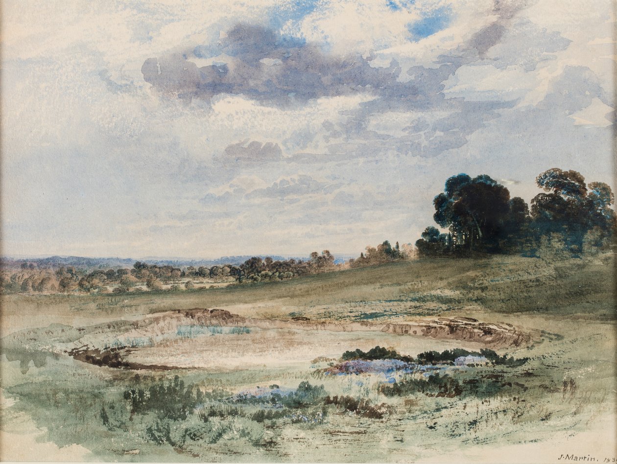 Landscape (Possibly Richmond Park, London) by John Martin