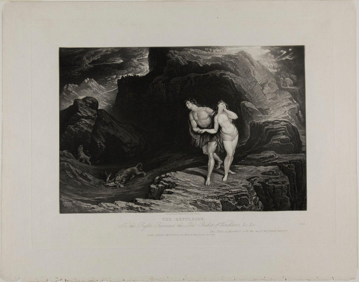 The Expulsion, from Illustrations of the Bible by John Martin