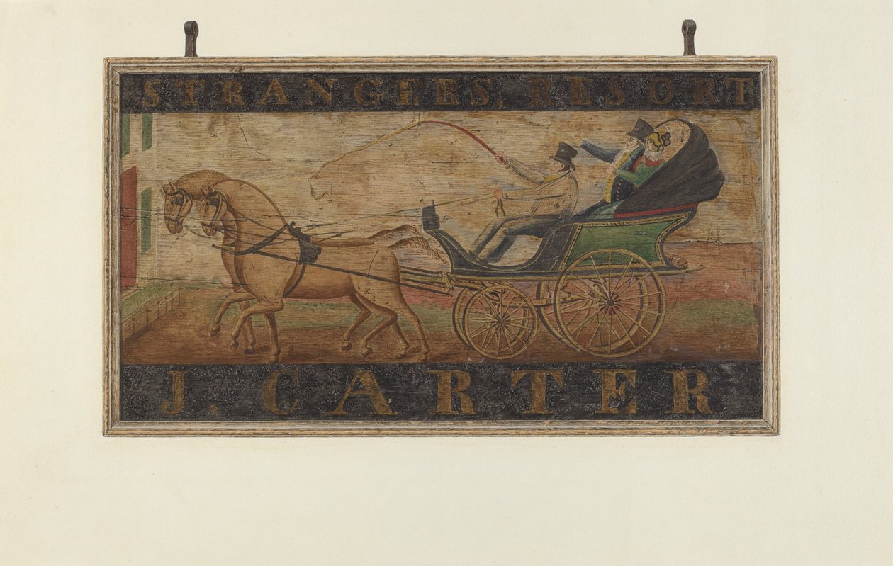 Inn Sign: J. Carter Verso, 1940 by John Matulis