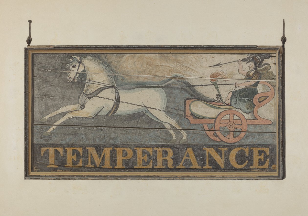 Tavern Sign: Temperance, c. 1940 by John Matulis