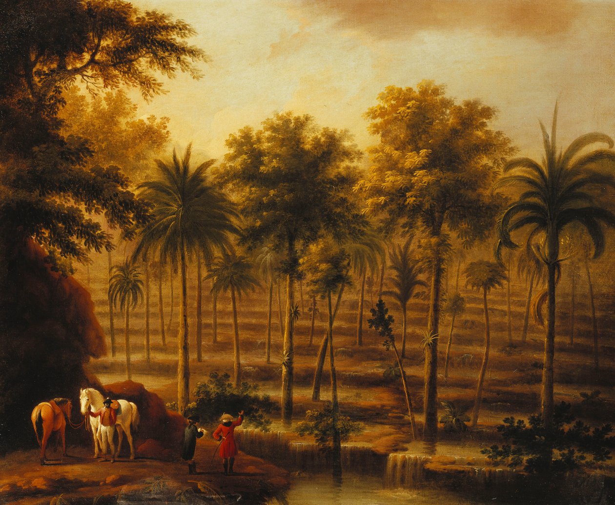 A View of Roaring River Cascades, Jamaica by John Milton