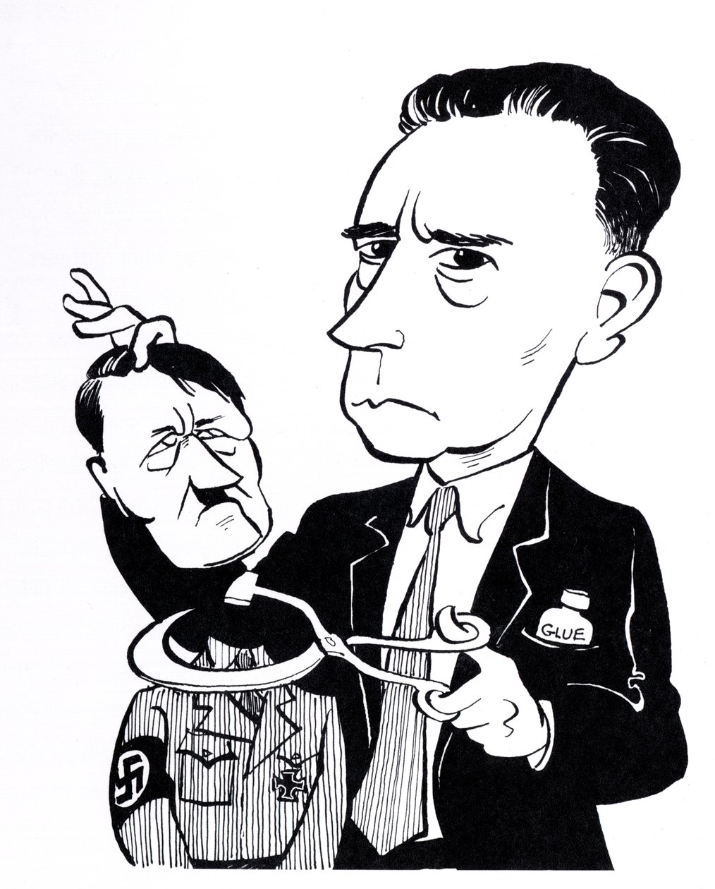 John Heartfield, caricature with Adolf Hitler by John Minnion