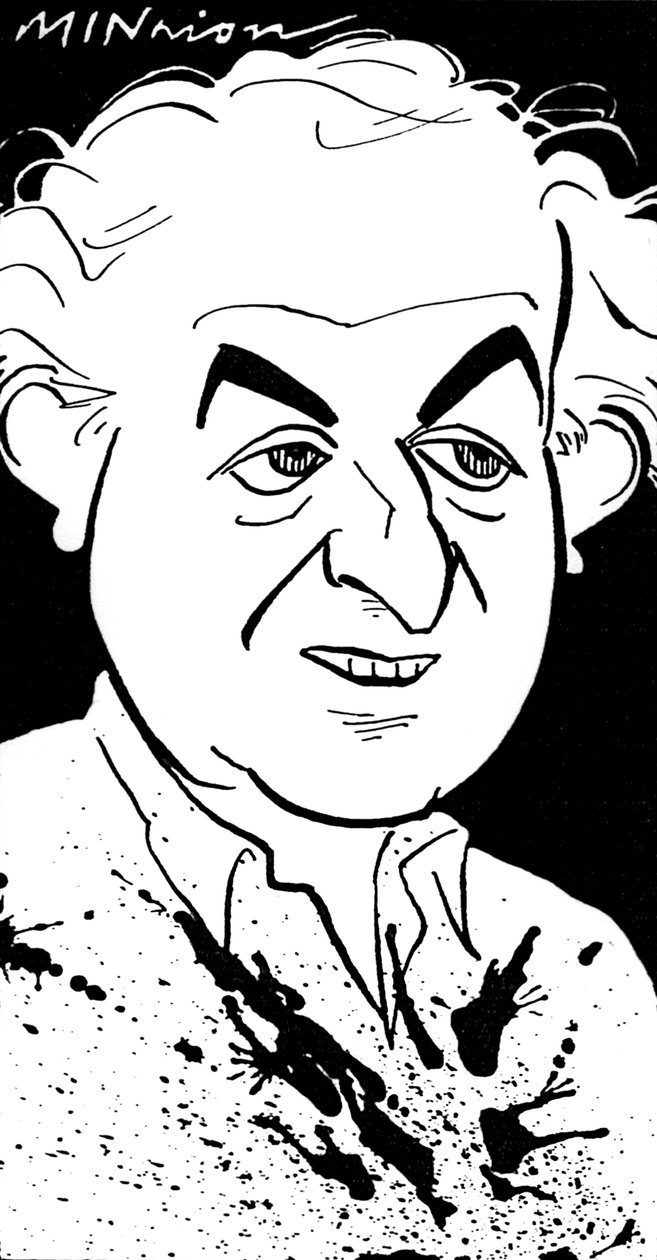 Ralph Steadman - caricature by John Minnion