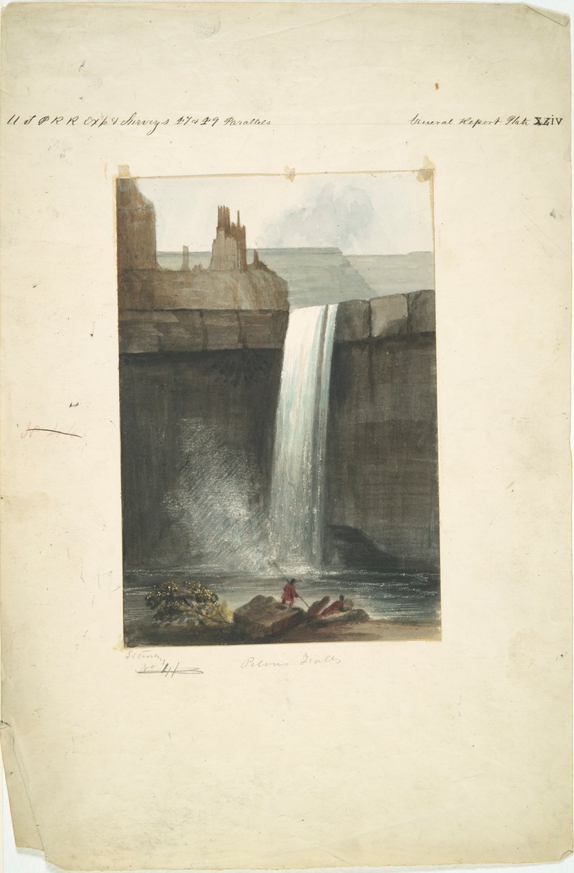 Peluse Falls by John Mix Stanley