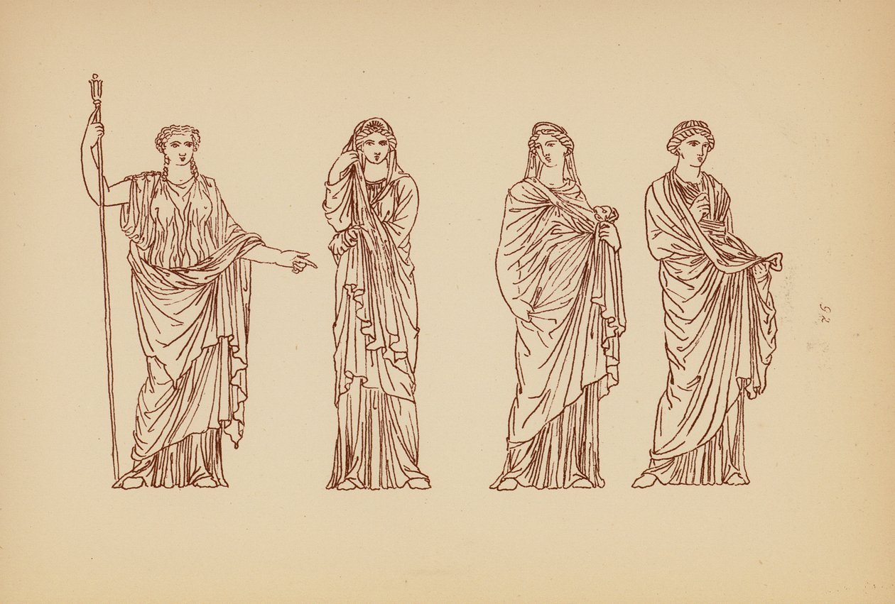 Ancient Greek Female Costume by John Moyr Smith