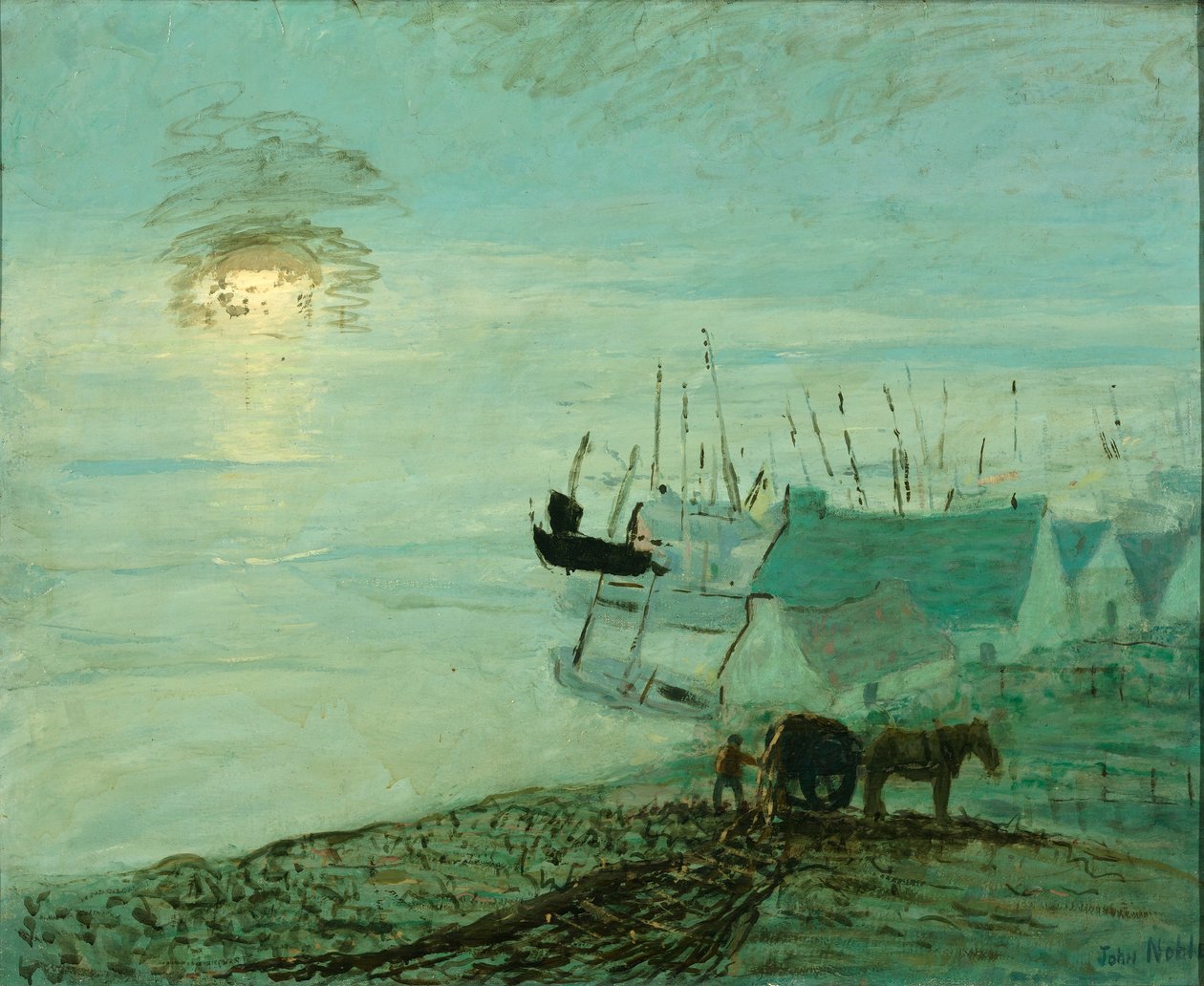 Beach Scene by John Noble