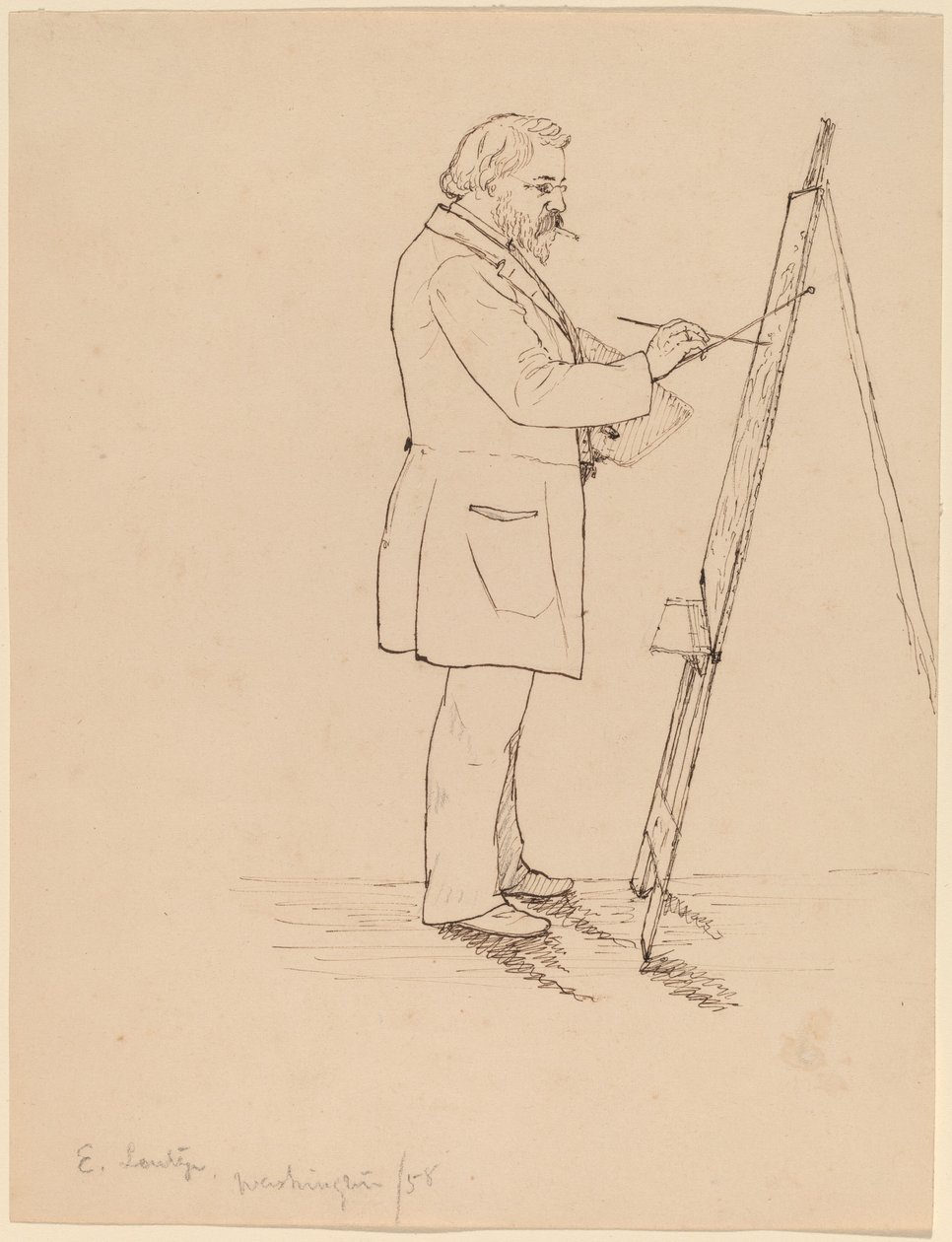 Sketching by John Quincy Adams Ward