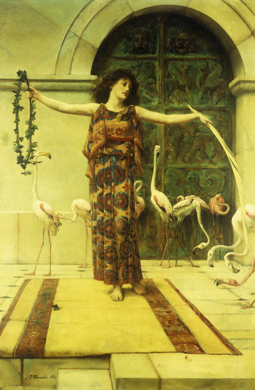 Dance of the Flamingos by John Reinhard Weguelin