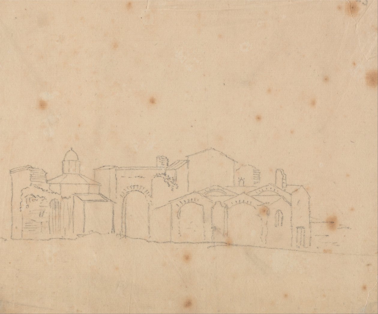 Baths of Diocletian by John Robert Cozens