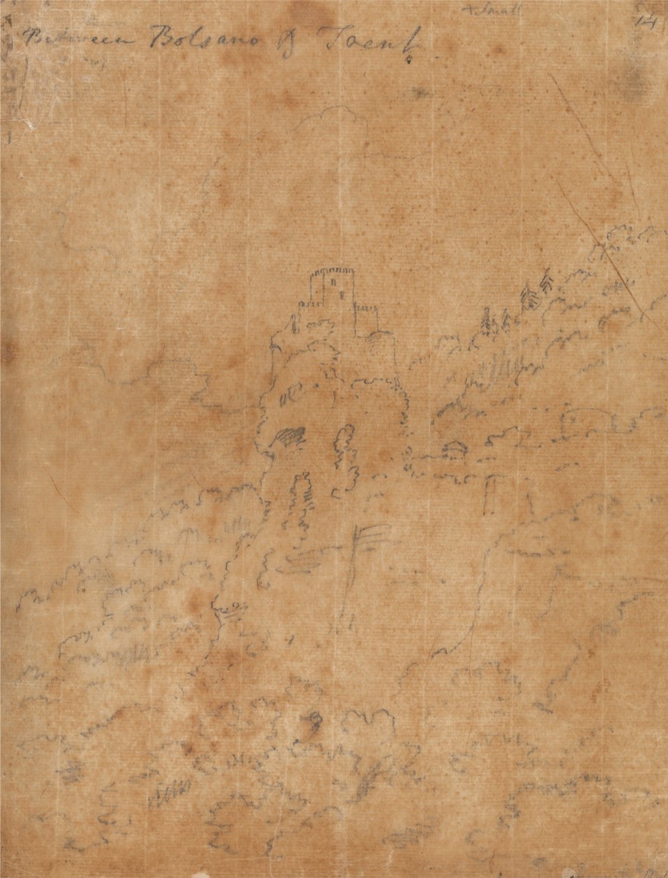 Between Bolzano and Trent by John Robert Cozens