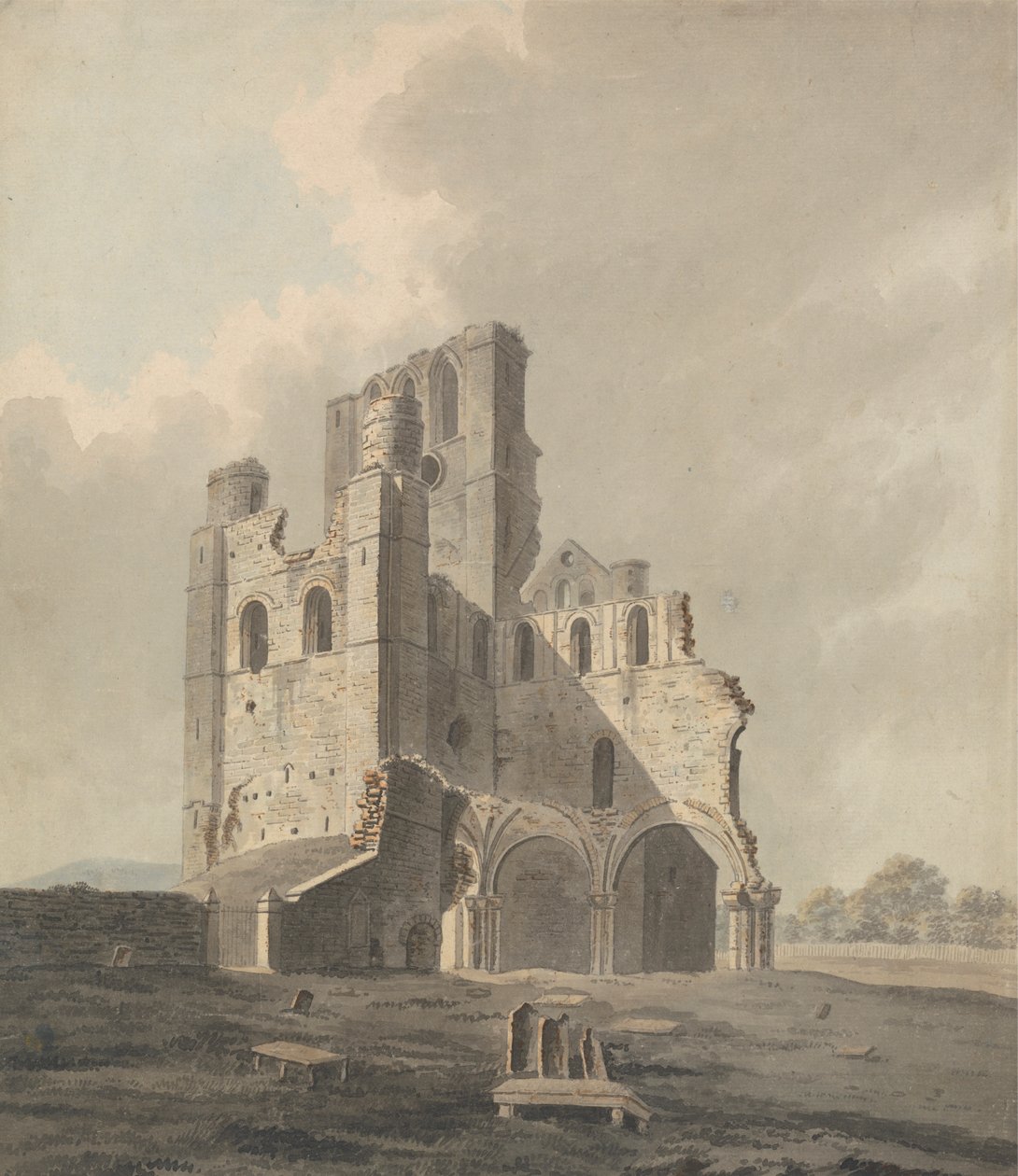 Kelso Monastery, Scotland by John Roe of Warwick