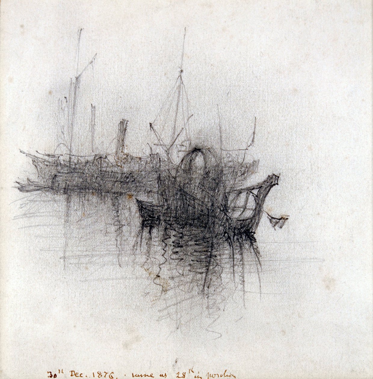 Study of Shipping by John Ruskin