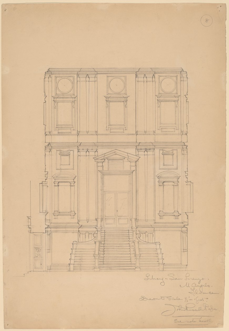 Library, San Lorenzo by John Russell Pope