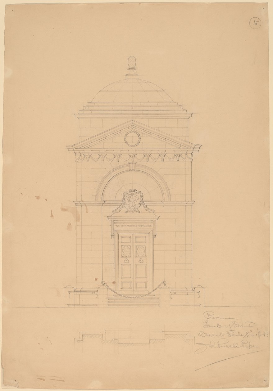 Tomb of Dante, Ravenna by John Russell Pope
